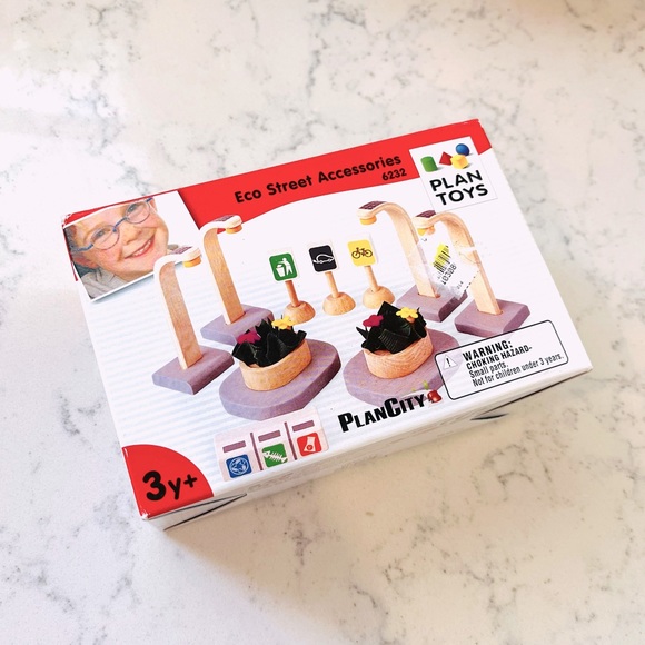 Plan Toys Toys Plan Toys Eco Street Accessories Wooden Streetlights